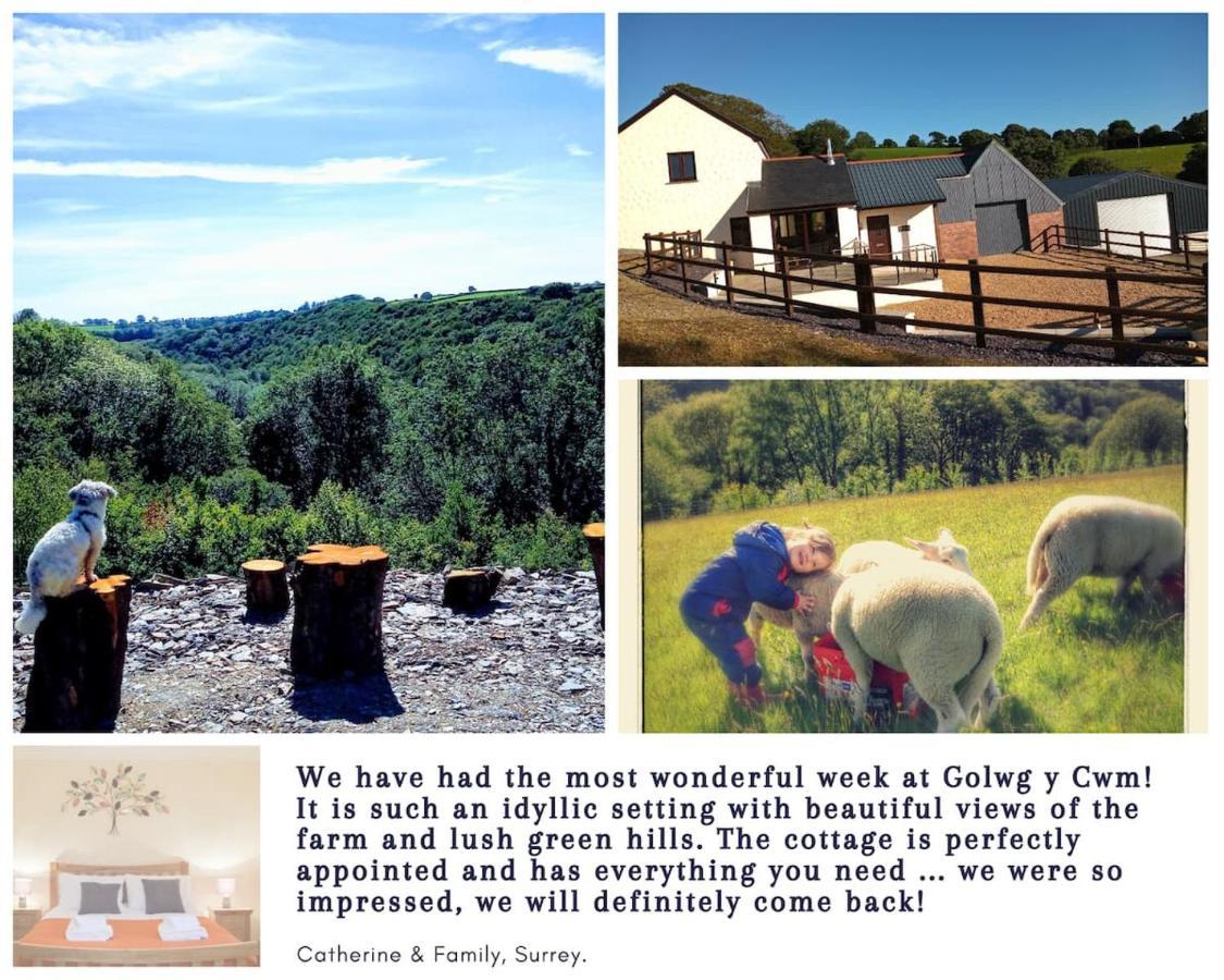 Luxury Cottage With Private Indoor Hot Tub+Woodlands Llanfyrnach Kültér fotó